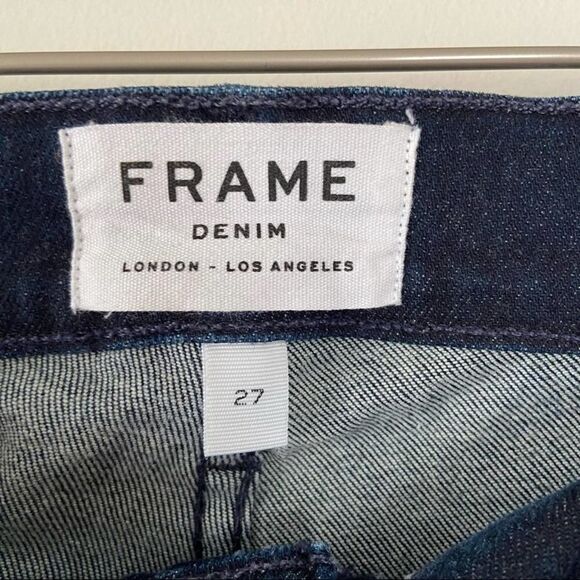 FRAME Ali High Rise Skinny Split Cuff Ankle Jeans Size 27 - Picture 6 of 8